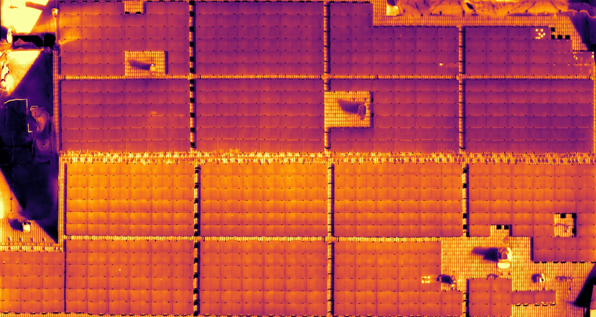 Photovoltaic inspection with thermal imaging drone - Radiometric
